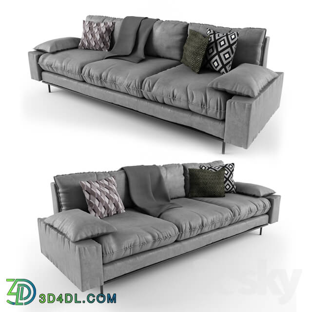 Sofa - HK living retro sofa gray color