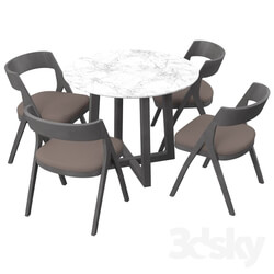 Table _ Chair - Braymer 5 Piece Dining Set 