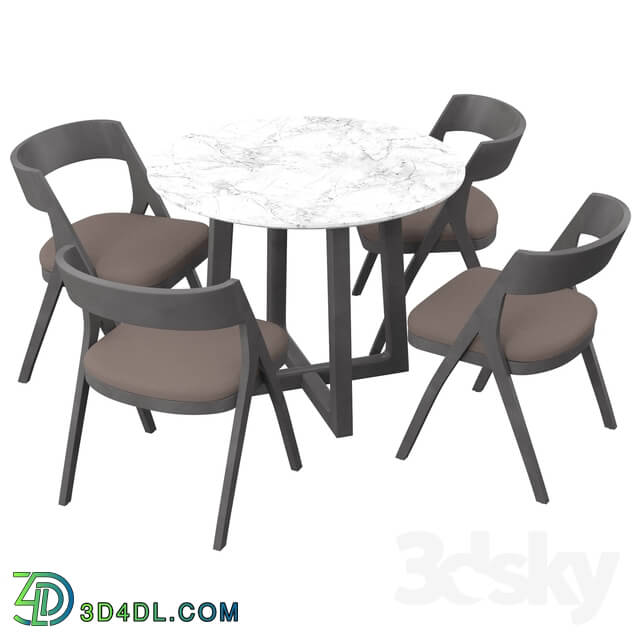 Table _ Chair - Braymer 5 Piece Dining Set