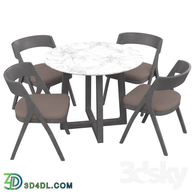 Table _ Chair - Braymer 5 Piece Dining Set