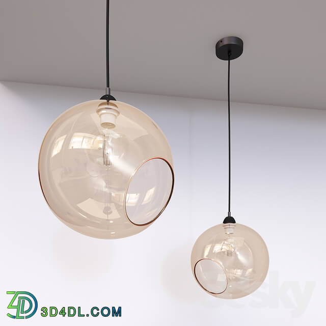 Ceiling light - Pendant lamp with glass shade TK Lighting 1934 Pobo