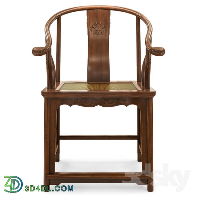 Chair - Qing Dynasty Horseshoe-back Armchair