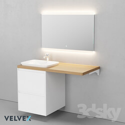 Bathroom furniture - _OM_ Velvex Klaufs 120 above the washing machine 
