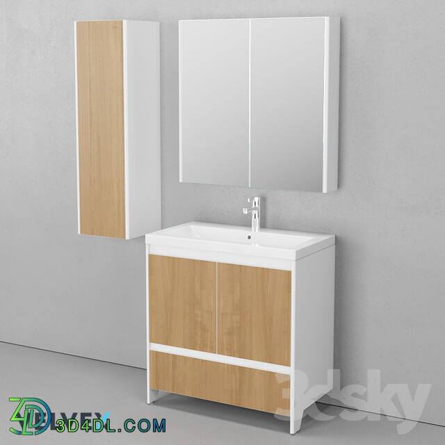 Bathroom furniture - _OM_ Velvex Klaufs 2D.1Y floor 60_80_90_100
