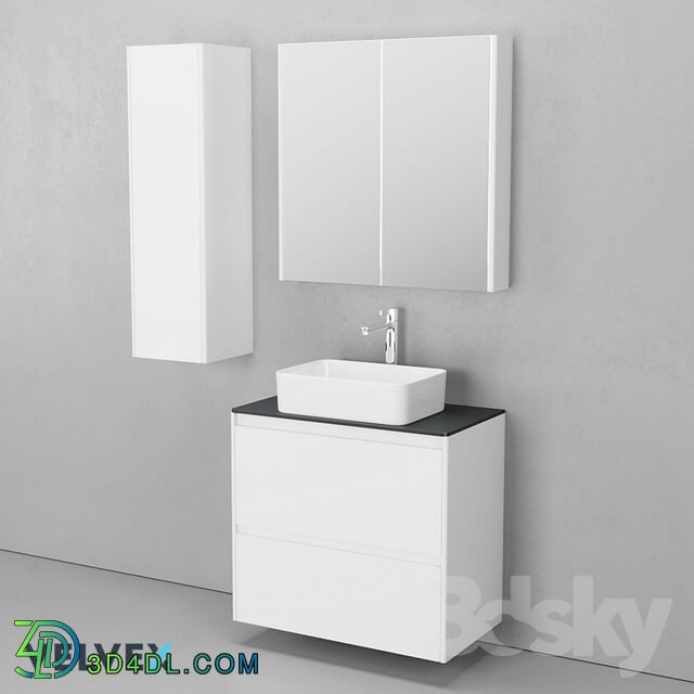 Bathroom furniture - _OM_ Velvex Klaufs 2Y pendant with worktop 60_70_80_90_100