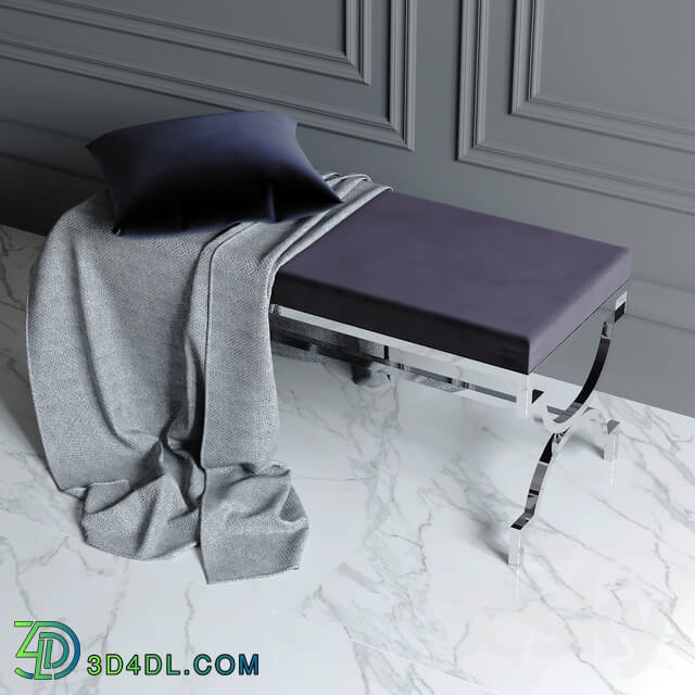 Other soft seating - Velor upholstered bench Garda Decor