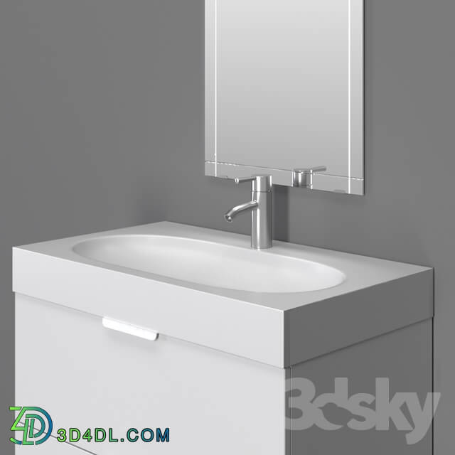 Bathroom furniture - Godmorgon Braviken _ Godmorgon Braviken sink with cupboard and mirror