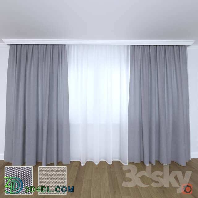 Curtain - The curtain is modern