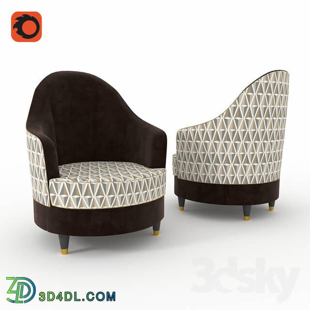 Arm chair - LCI Decora Vanity V018L
