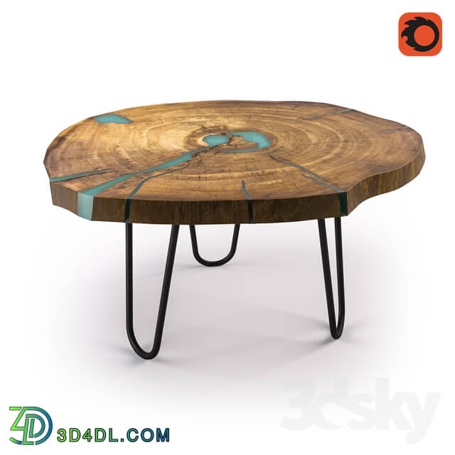 Table - Wood cut table