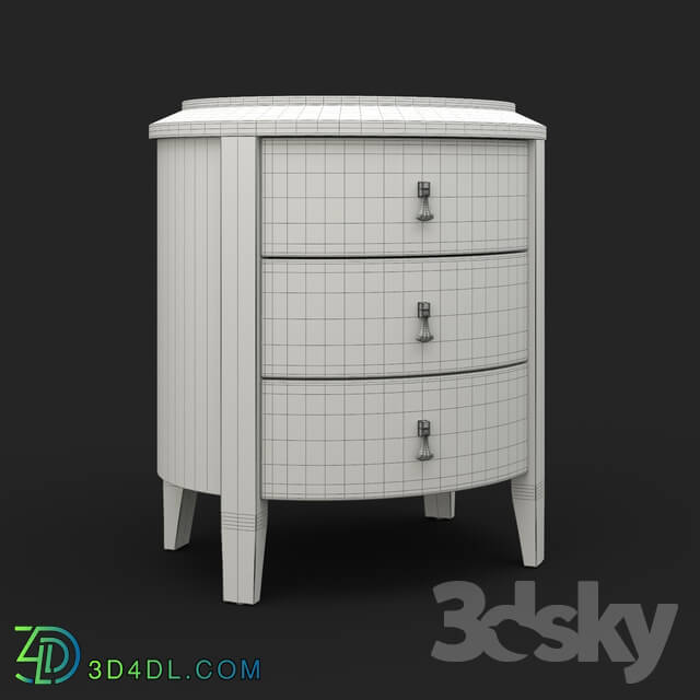 Sideboard _ Chest of drawer - OM Bedside cabinet Fratelli Barri MESTRE in the finishing of cherry veneers _Cherry C__ FB.BST.MES.5