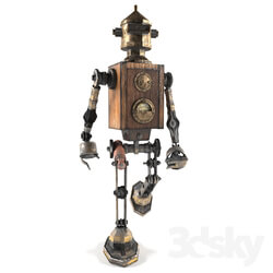 Sculpture - Robot steampunk 