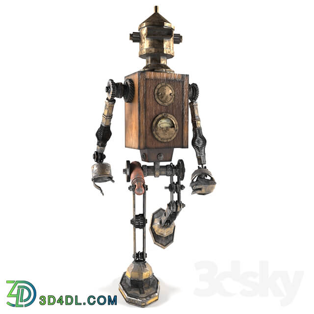 Sculpture - Robot steampunk