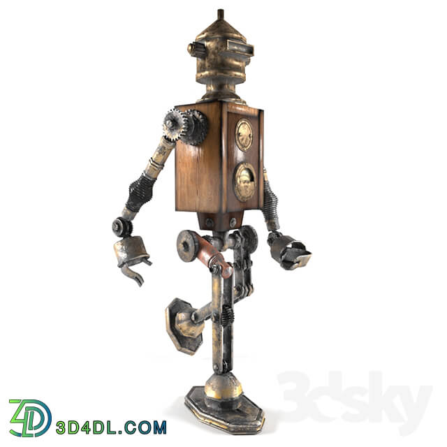 Sculpture - Robot steampunk