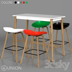 Table _ Chair - Bar stools and table BC-8319 