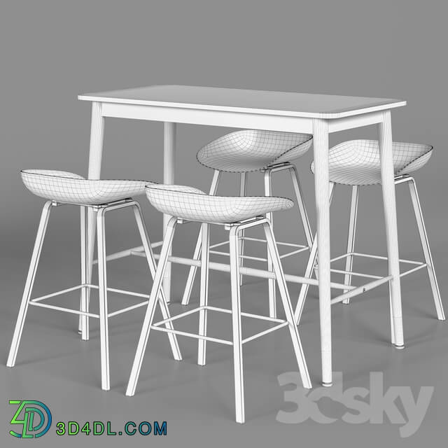 Table _ Chair - Bar stools and table BC-8319