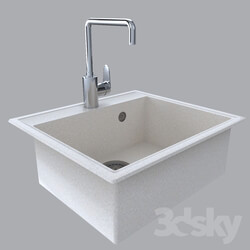Sink - Stone sink with mixer 