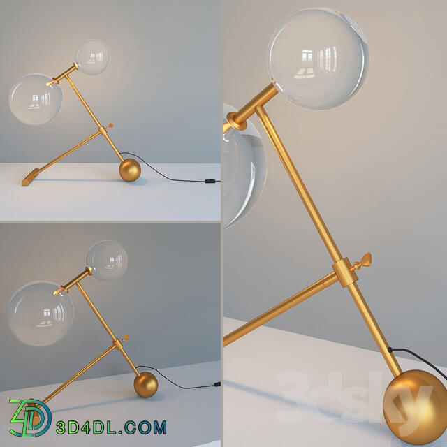 Table lamp - Lamp Thai Natura gold