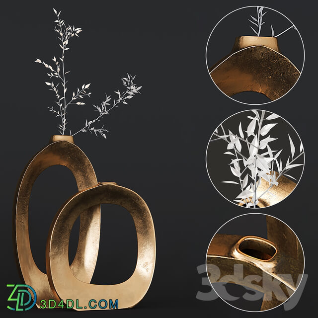 Vase - Elodie Brass Ring Vases