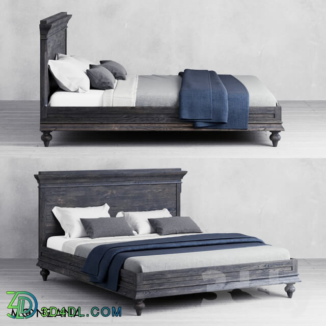 Bed - Rhineland bed without foot. Moonzana