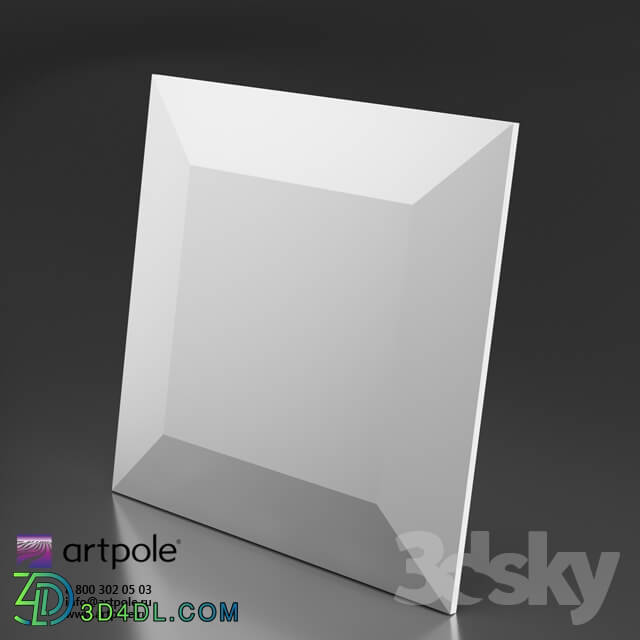 3D panel - OM Gypsum 3D panel CHOCO by Artpole