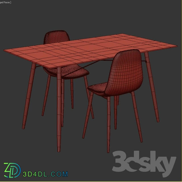 Table _ Chair - Dunnell 3 Piece Dining Set