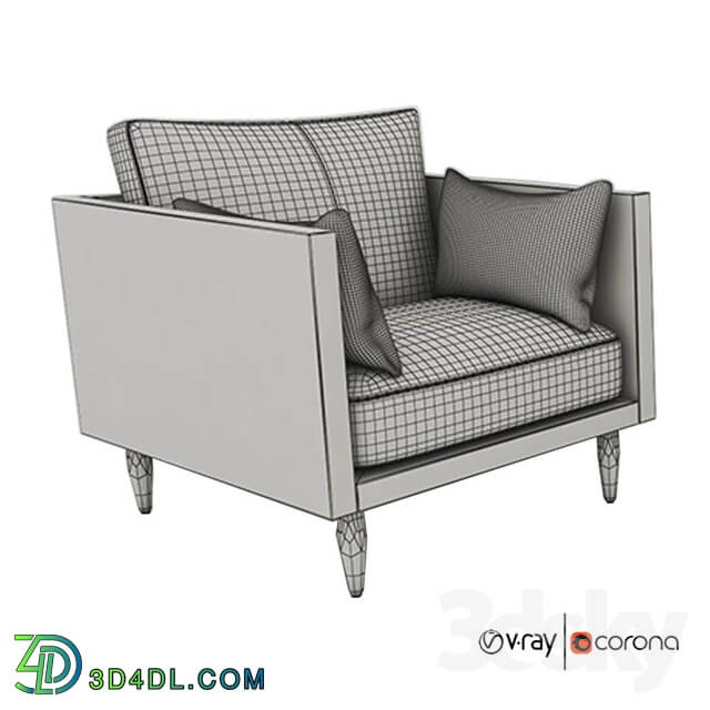 Arm chair - sofa 1-Set vol2 _crate _ barrel_