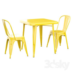 Table _ Chair - Mccullen 3 Piece Dining Set 