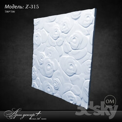 3D panel - Plaster 3d-panel Z-315 from Artdekor 