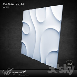 Plaster 3d panel Z 314 from Artdekor 