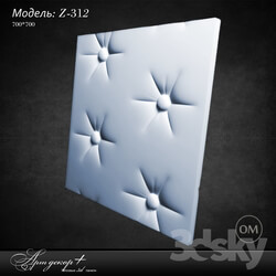3D panel - Gypsum 3d panel Z-312 by Artdecor 