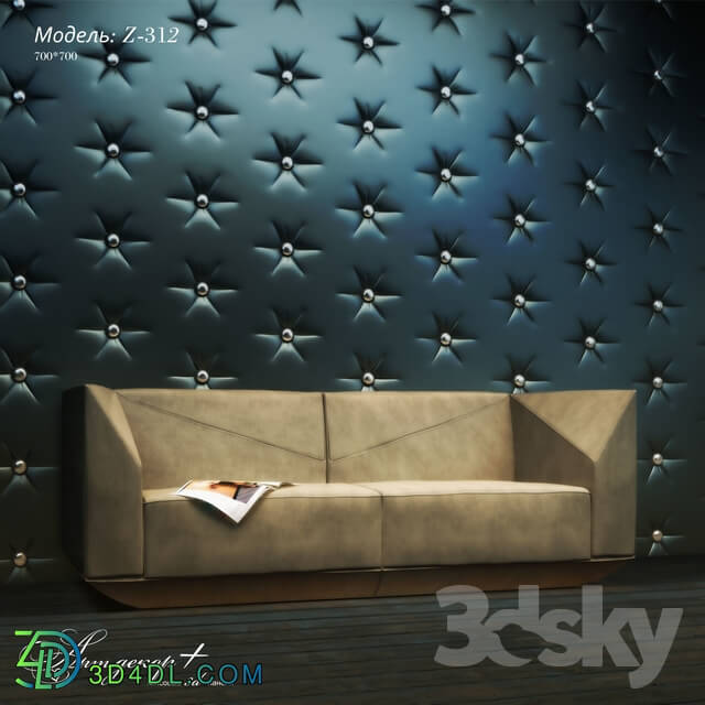 3D panel - Gypsum 3d panel Z-312 by Artdecor