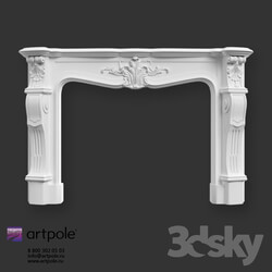 OM Plaster decorative fireplace from Artpole 