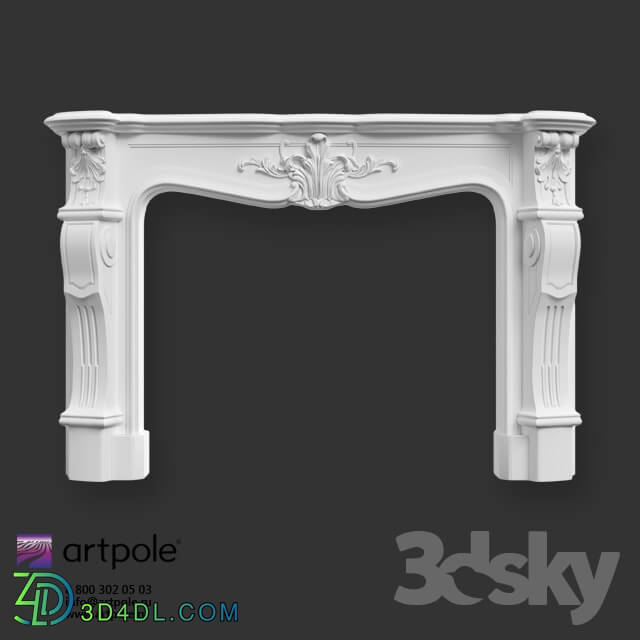 OM Plaster decorative fireplace from Artpole