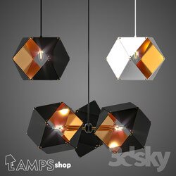 Ceiling light - L1192 Chandeliers Wells Black 