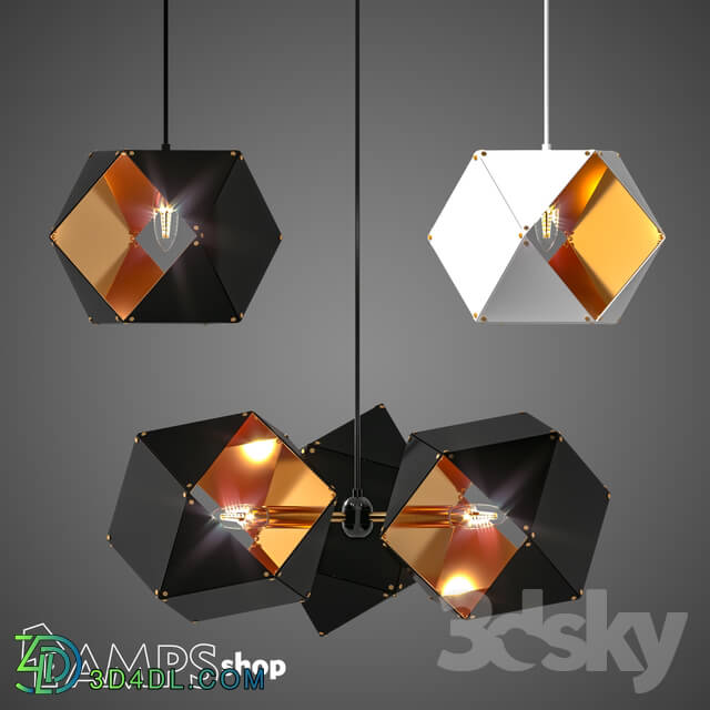 Ceiling light - L1192 Chandeliers Wells Black