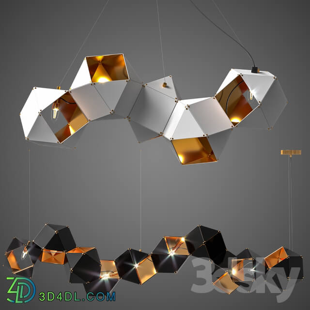 Ceiling light - L1192 Chandeliers Wells Black