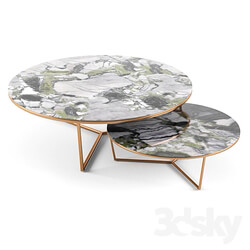Table - Round marble table coffee 