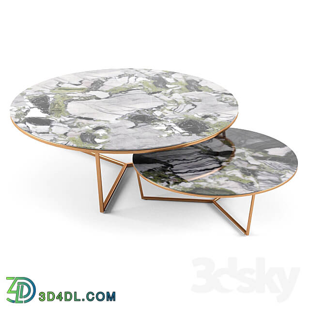Table - Round marble table coffee