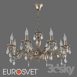 Ceiling light - OM Classic chandelier with crystal Eurosvet 10102_8 Favola 