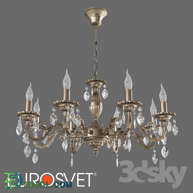 Ceiling light - OM Classic chandelier with crystal Eurosvet 10102_8 Favola