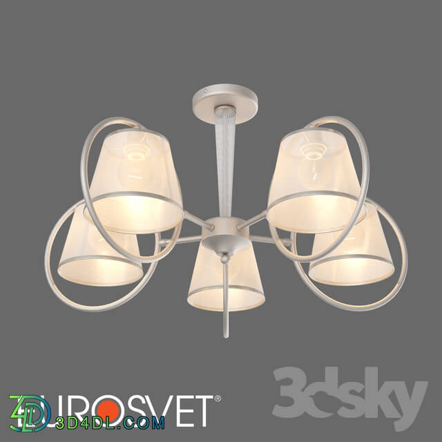 OM Ceiling chandelier with lampshades Eurosvet 60093 5 Volante