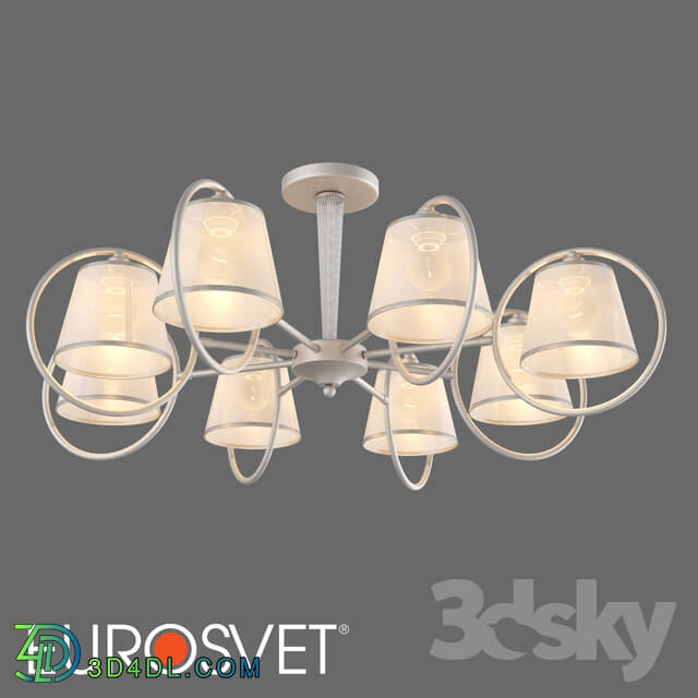 Ceiling light - OM Ceiling chandelier with lampshades Eurosvet 60093_8 Volante