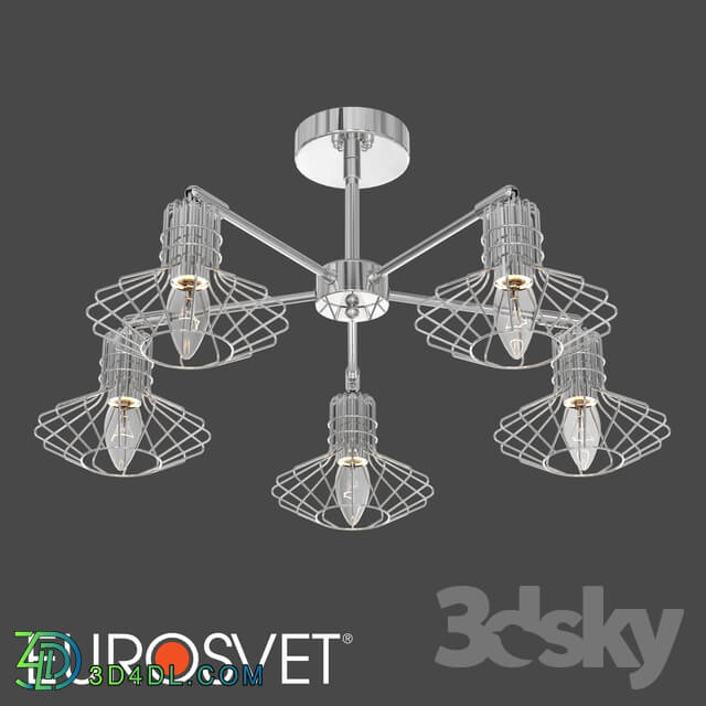 OM Ceiling chandelier in the loft style Eurosvet 70108 5 Tranello