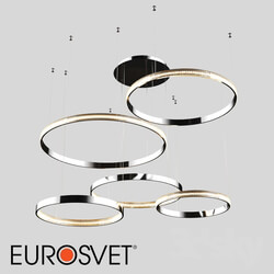 Ceiling light - OM Pendant LED Eurosvet 90175_5 Chrome Posh 