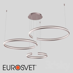 Ceiling light - OM Pendant LED Eurosvet 90180_3 satin nickel GAP 