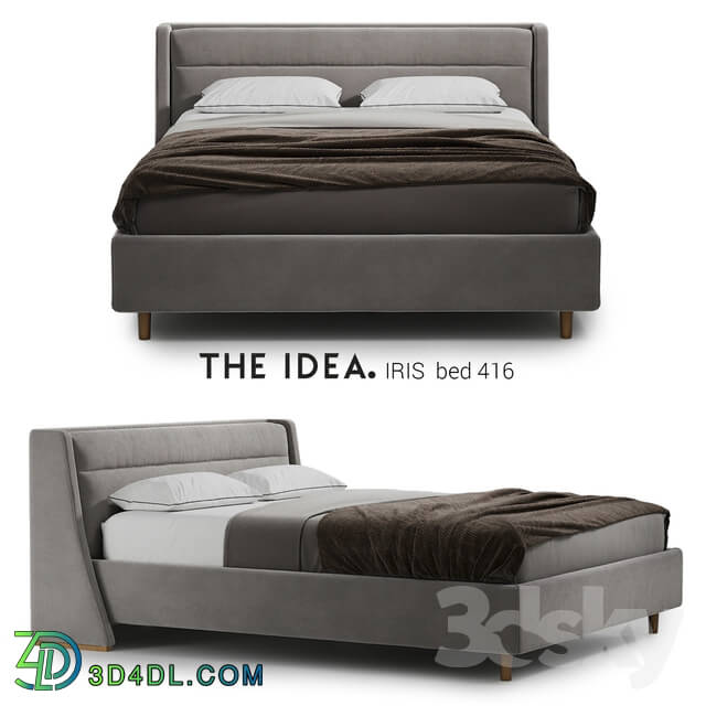Bed - IRIS 416 bed on a mattress with a size of 1600 _ 2000