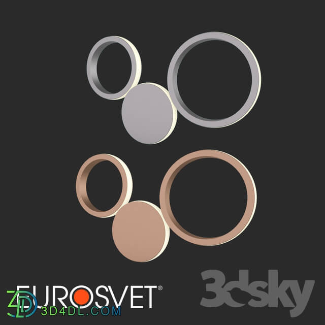 Wall light - OM Wall-mounted LED lamp Eurosvet 40141_1 Rings