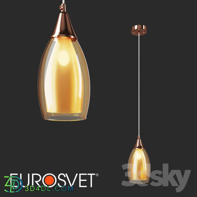 Ceiling light - OM Pendant lamp Eurosvet 50085_1 Cosmic Gold