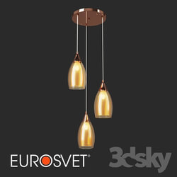 Ceiling light - OM Pendant lamp Eurosvet 50085_3 Cosmic Gold 